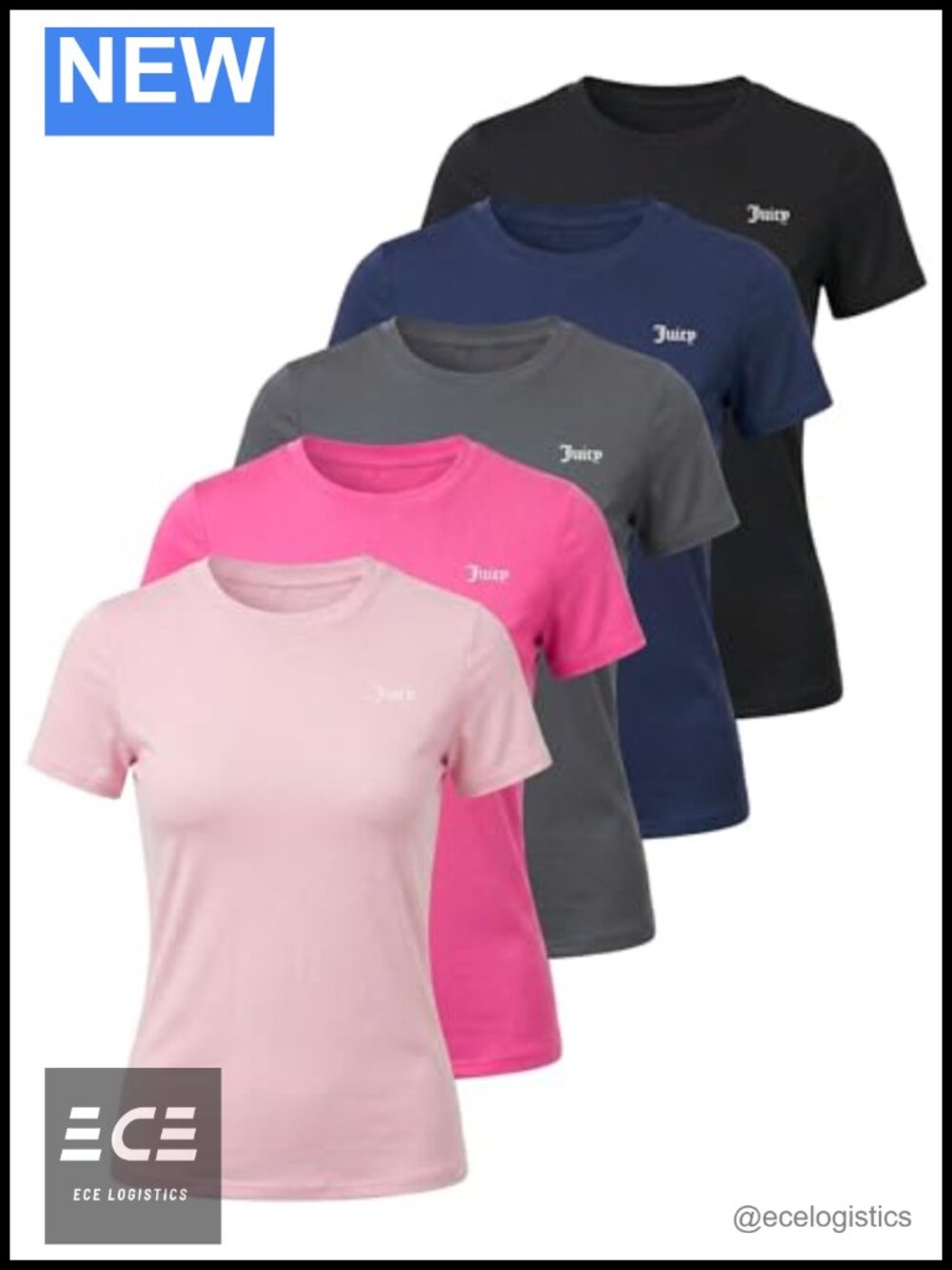 Womens Crew Neck Short Sleeve Dry Fit Workout Gym Tee Pull On